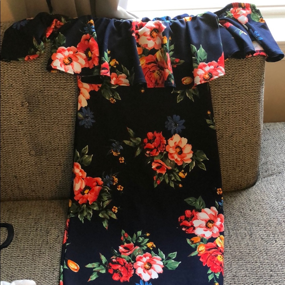 Floral midi dress